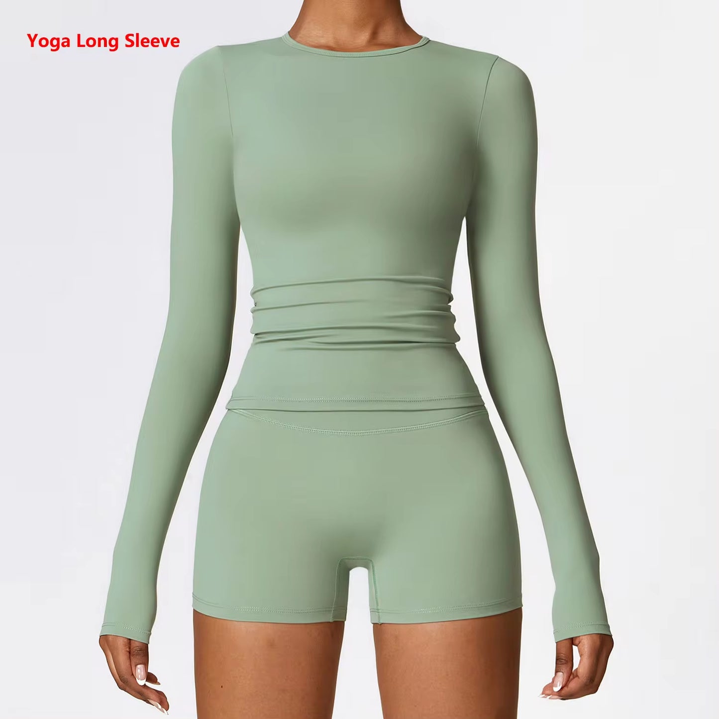 Round Neck Yoga Long Sleeves