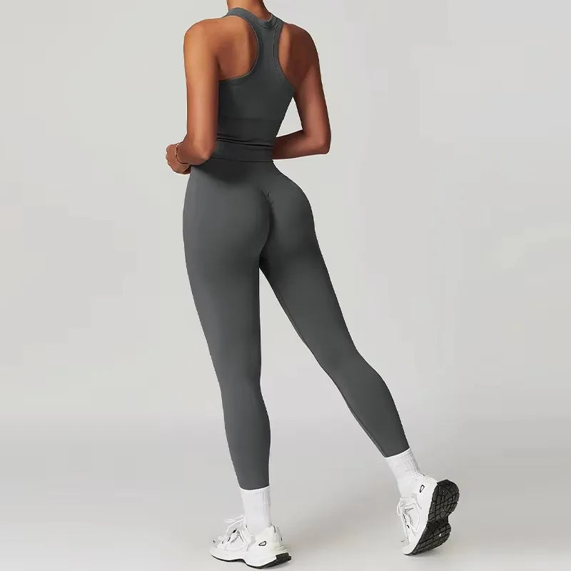 Seamless Tank Top Leggings Sets