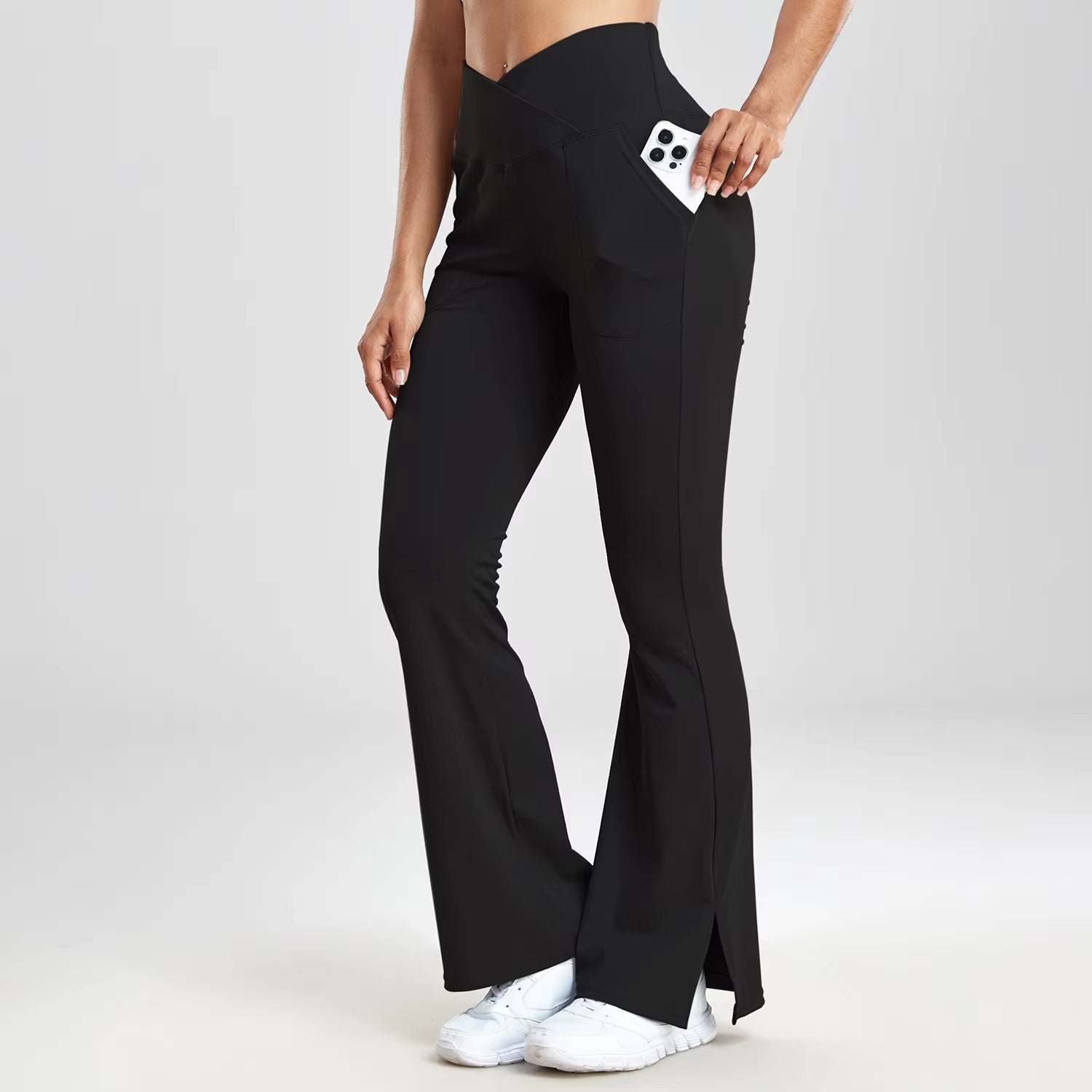 Flare Split Hem Leggings