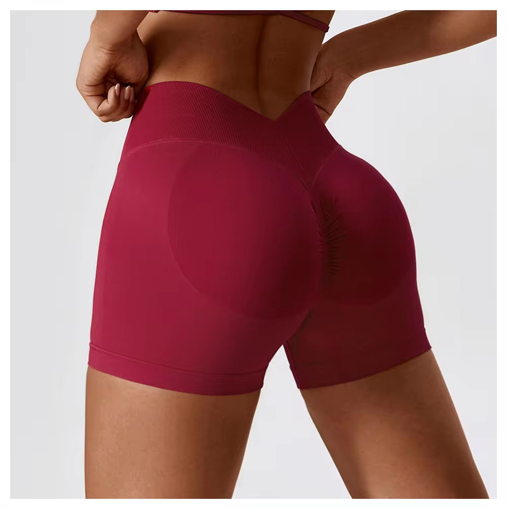 V Shape Seamless Shorts