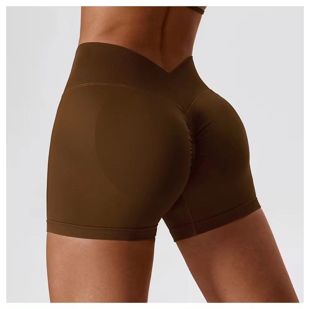 V Shape Seamless Shorts