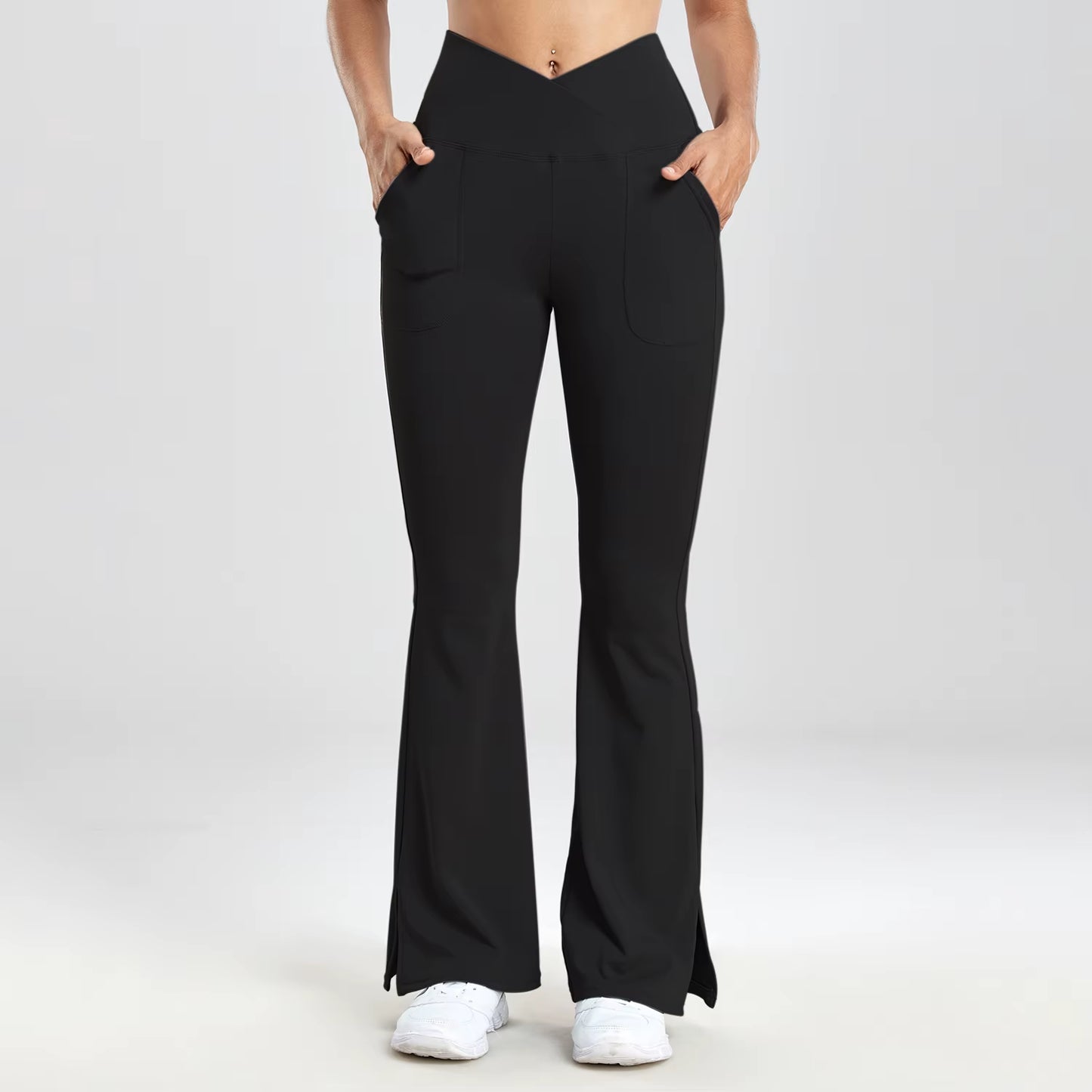 Flare Split Hem Leggings