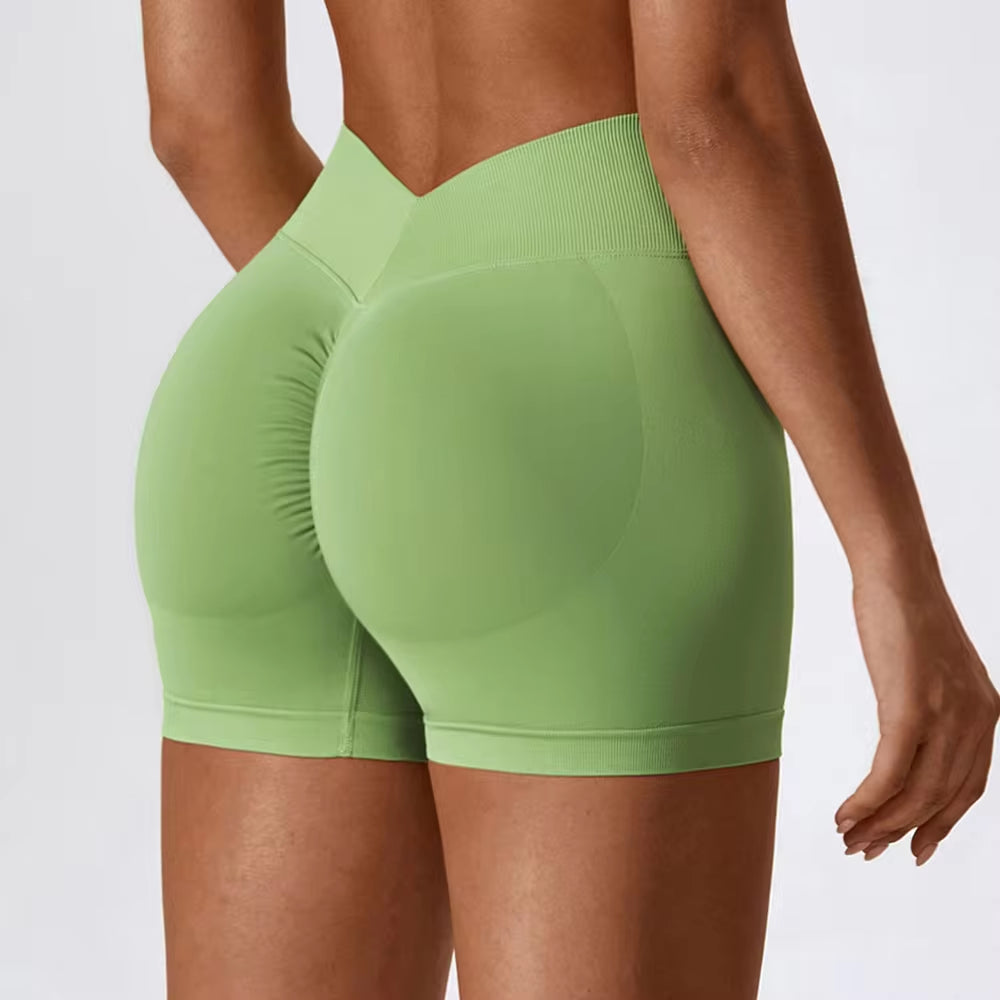 V Shape Seamless Shorts