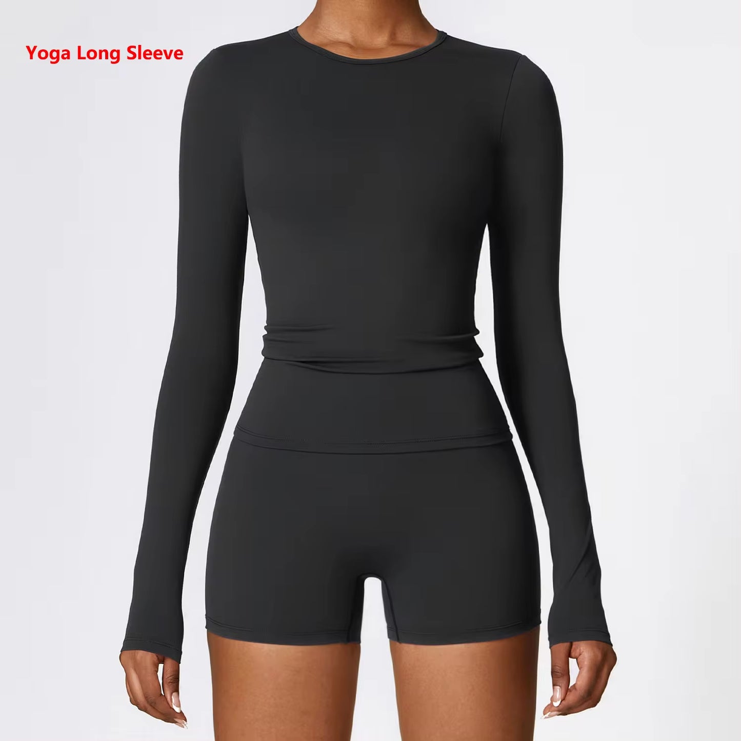 Round Neck Yoga Long Sleeves 