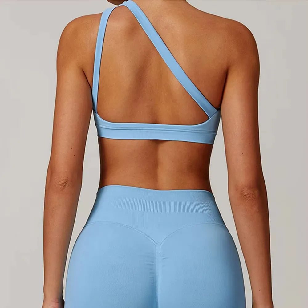 One Shoulder Sports Bra