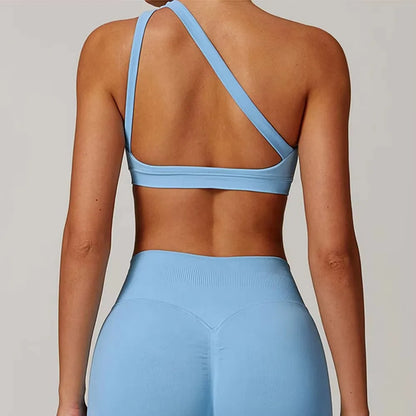 One Shoulder Sports Bra