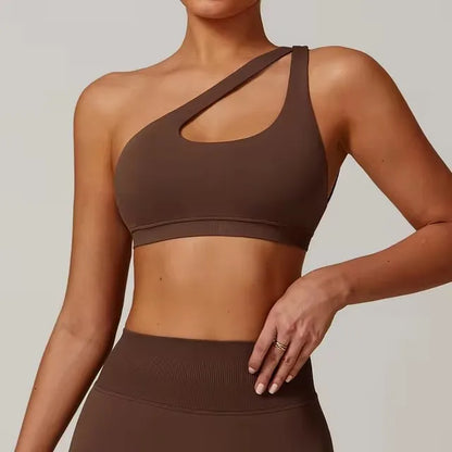 One Shoulder Sports Bra