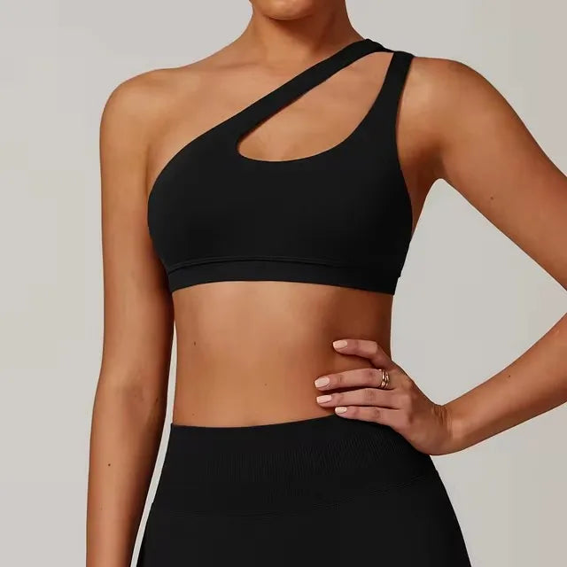 One Shoulder Sports Bra