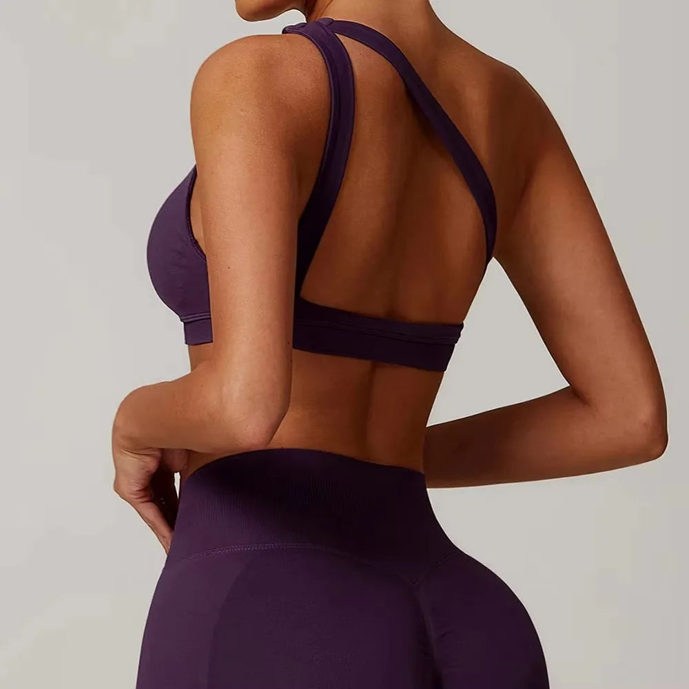 One Shoulder Sports Bra