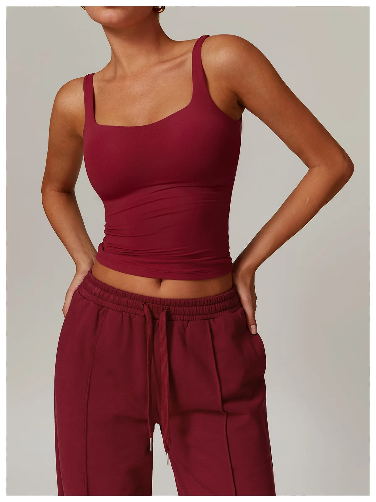 Sandy Mid Raise Tank Tops